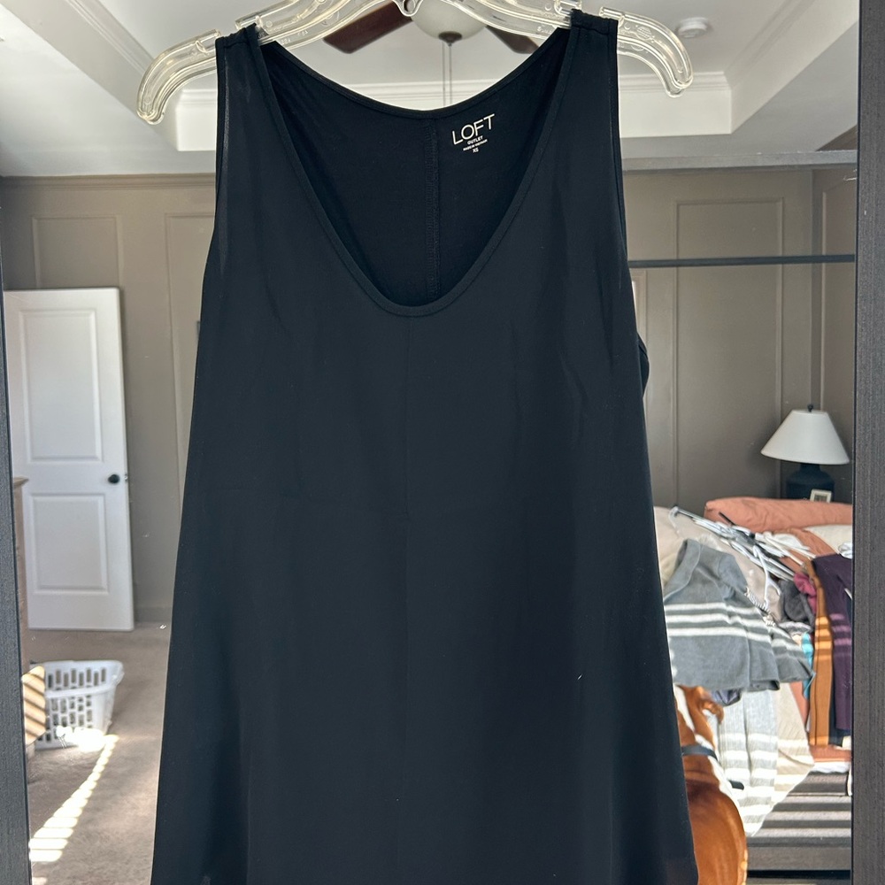 LOFT Women's Classic Black Tank Top